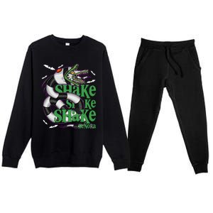 Beetle Juice Snake Shake Shake Senora Halloween Premium Crewneck Sweatsuit Set