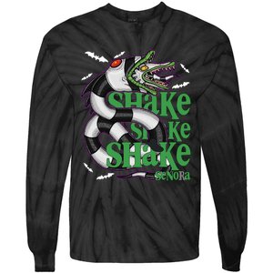 Beetle Juice Snake Shake Shake Senora Halloween Tie-Dye Long Sleeve Shirt