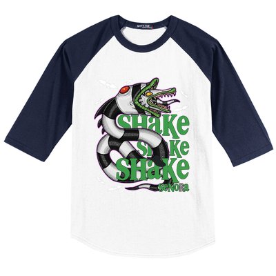 Beetle Juice Snake Shake Shake Senora Halloween Baseball Sleeve Shirt