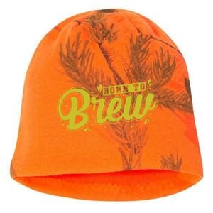 Born Just To Brew Beer Gift Kati - Camo Knit Beanie