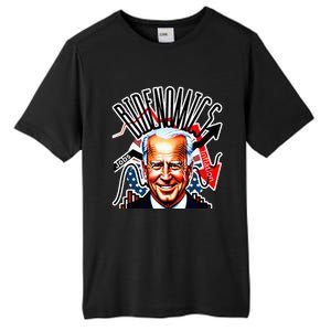 Bidenomics Jobs Up Inflation Down Tall Fusion ChromaSoft Performance T-Shirt