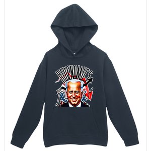 Bidenomics Jobs Up Inflation Down Urban Pullover Hoodie