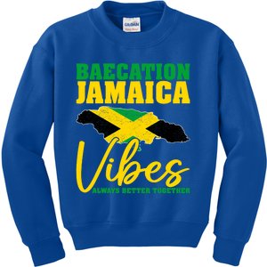 Baecation Jamaica Vibes Matching Couple Vacation Trip Kids Sweatshirt