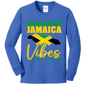 Baecation Jamaica Vibes Matching Couple Vacation Trip Kids Long Sleeve Shirt