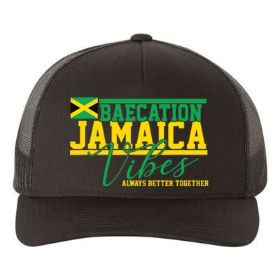 Bae-cation Jamaica Vibes better together matchin couple Yupoong Adult 5-Panel Trucker Hat