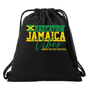 Bae-cation Jamaica Vibes better together matchin couple Drawstring Bag