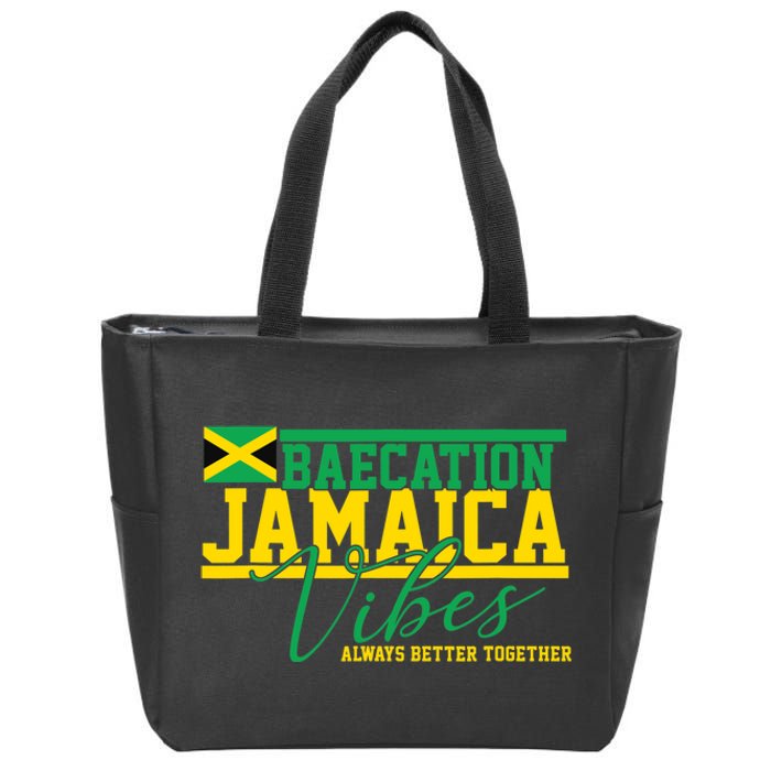 Bae-cation Jamaica Vibes better together matchin couple Zip Tote Bag