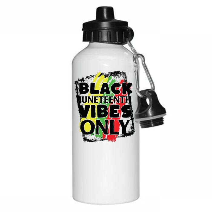 Black Juneteenth Vibes Only Aluminum Water Bottle