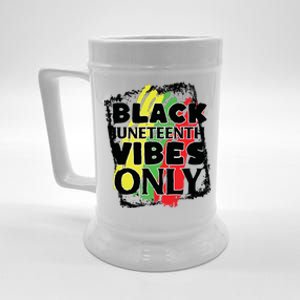 Black Juneteenth Vibes Only Beer Stein