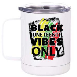 Black Juneteenth Vibes Only 12 oz Stainless Steel Tumbler Cup