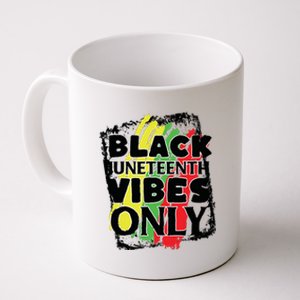 Black Juneteenth Vibes Only Coffee Mug