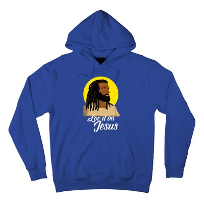 Black Jesus With Locs African American Christian Christmas Gift Hoodie