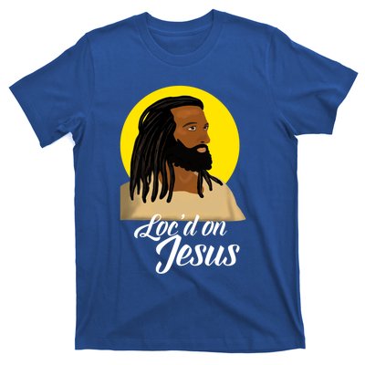 Black Jesus With Locs African American Christian Christmas Gift T-Shirt