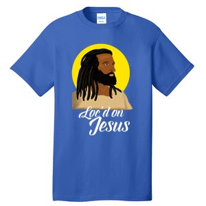 Black Jesus With Locs African American Christian Christmas Gift Tall T-Shirt