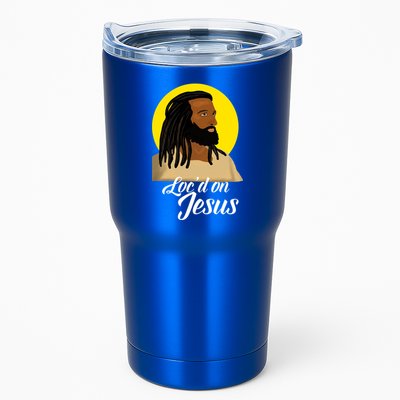 Black Jesus With Locs African American Christian Christmas Gift Tumbler