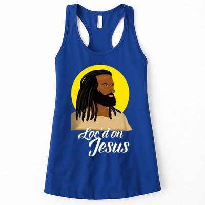 Black Jesus With Locs African American Christian Christmas Gift Womens Tank Top