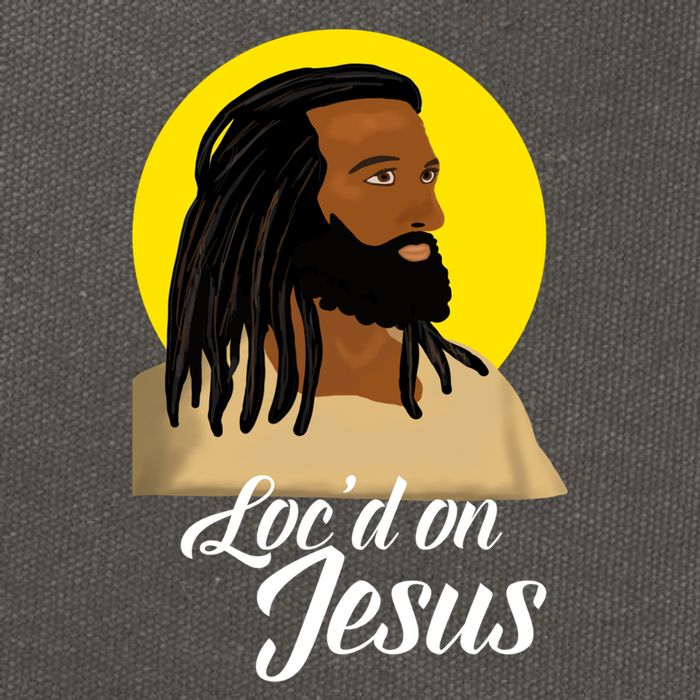 Black Jesus With Locs African American Christian Christmas Gift Cotton Canvas Backpack