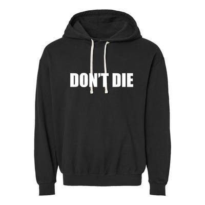 Bryan Johnson Wearing DonT Die Garment-Dyed Fleece Hoodie