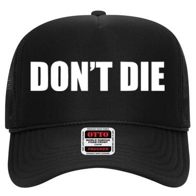 Bryan Johnson Wearing DonT Die High Crown Mesh Back Trucker Hat