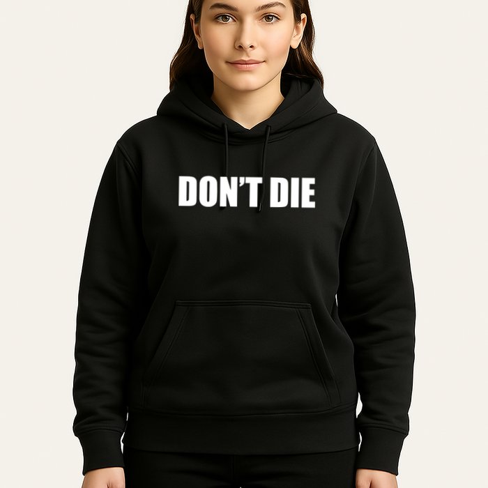 Bryan Johnson Wearing DonT Die Hoodie