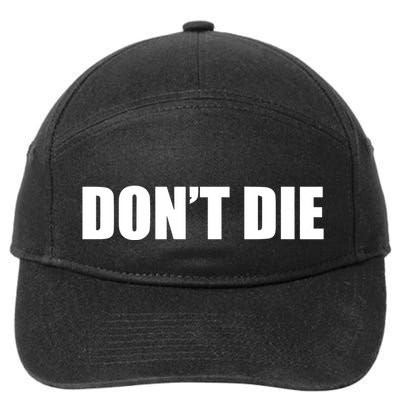 Bryan Johnson Wearing DonT Die 7-Panel Snapback Hat