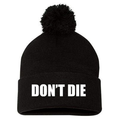 Bryan Johnson Wearing DonT Die Pom Pom 12in Knit Beanie