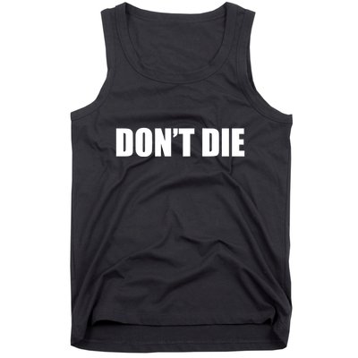 Bryan Johnson Wearing DonT Die Tank Top