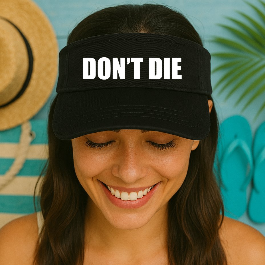 Bryan Johnson Wearing DonT Die Visor