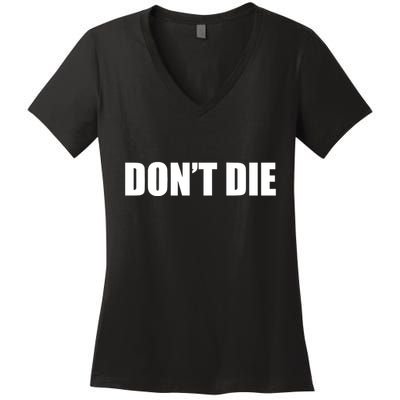 Bryan Johnson Wearing DonT Die Women's V-Neck T-Shirt