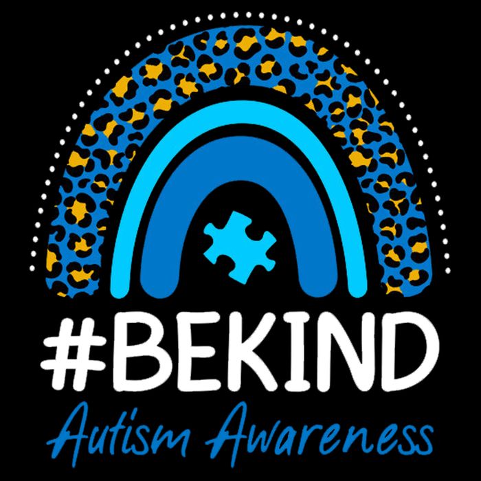 Be Kind Autism Awareness Puzzle Rainbow 7-Panel Snapback Hat