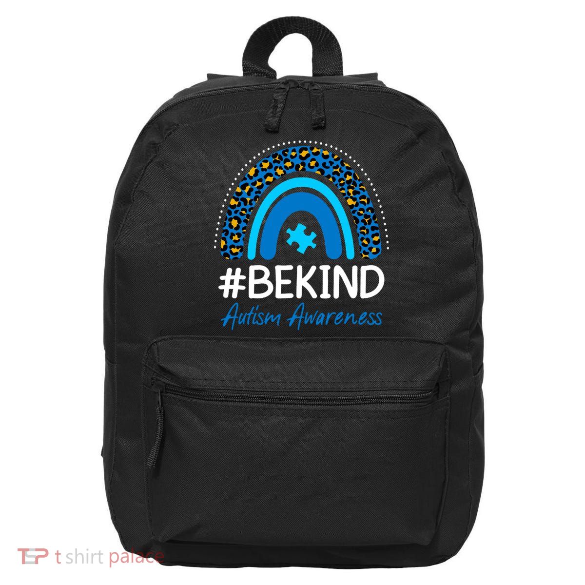 Be Kind Autism Awareness Puzzle Rainbow 16 in Basic Backpack