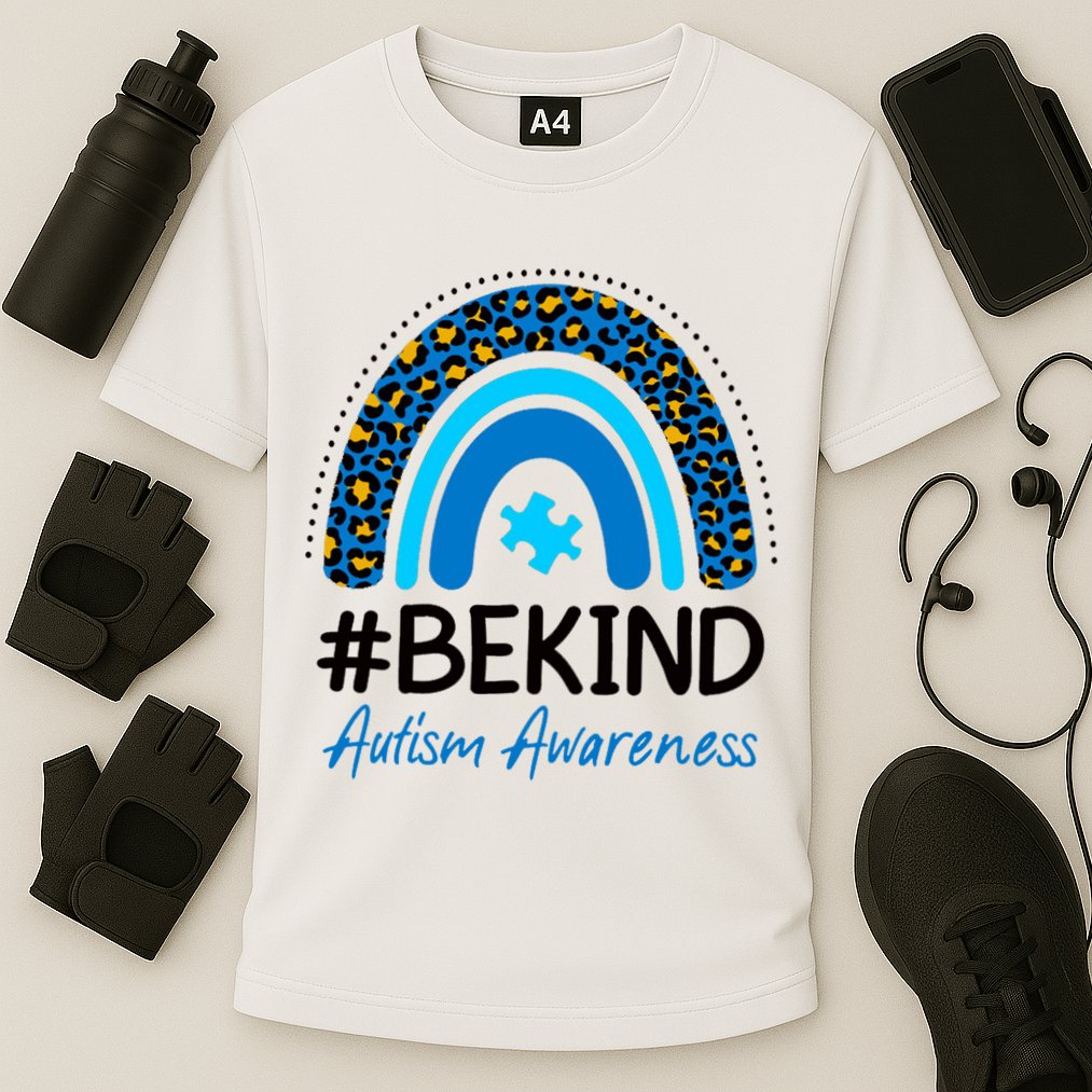 Be Kind Autism Awareness Puzzle Rainbow Performance Shirt