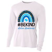 Be Kind Autism Awareness Puzzle Rainbow Cooling Performance Long Sleeve Crew