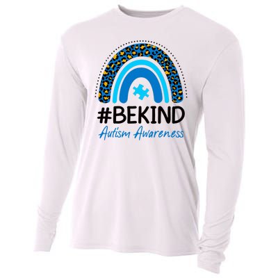 Be Kind Autism Awareness Puzzle Rainbow Cooling Performance Long Sleeve Crew