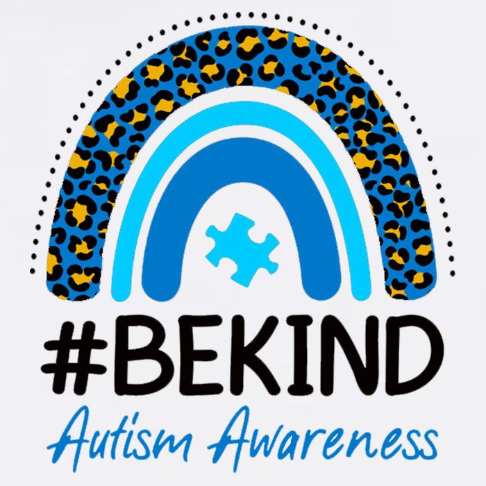 Be Kind Autism Awareness Puzzle Rainbow Cooling Performance Long Sleeve Crew