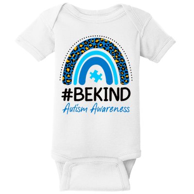 Be Kind Autism Awareness Puzzle Rainbow Baby Bodysuit