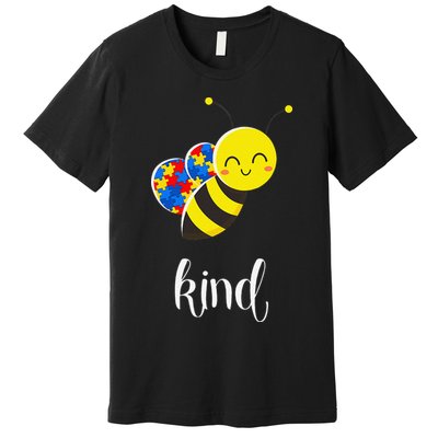 Be Kind Autism Awareness Puzzle Autistic Child Cute Gift Premium T-Shirt