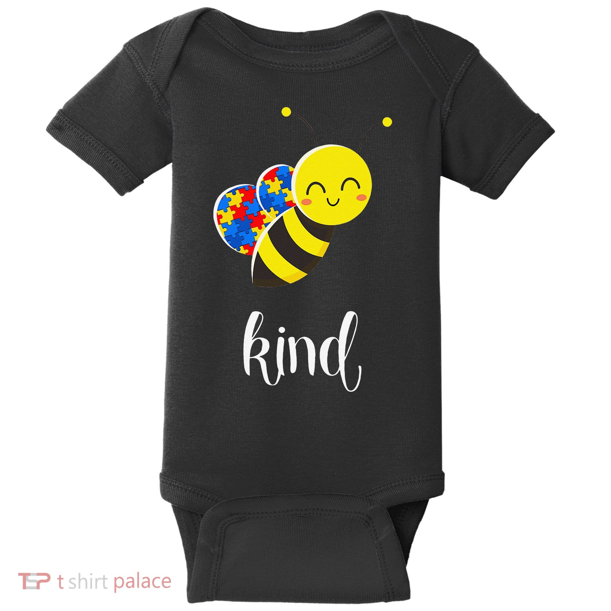 Be Kind Autism Awareness Puzzle Autistic Child Cute Gift Baby Bodysuit