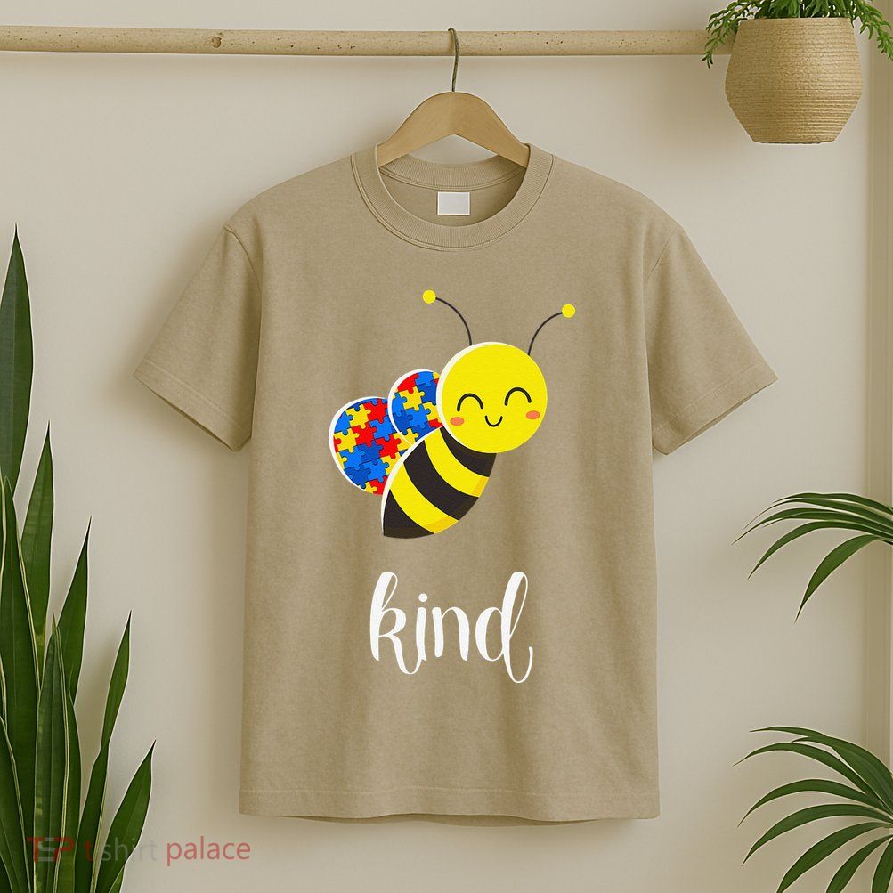 Be Kind Autism Awareness Puzzle Autistic Child Cute Gift T-Shirt
