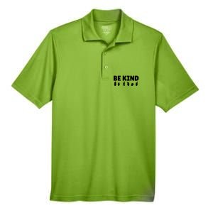 Be Kind Asl Sign Language Fingerspelling Hand Gestures Funny Gift Men's Origin Performance Pique Polo