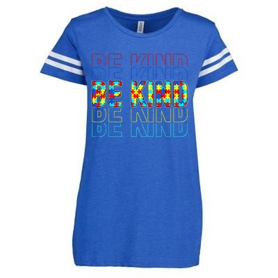 Be Kind Autism Awareness Special Education Autism Teacher Enza Ladies Jersey Football T-Shirt