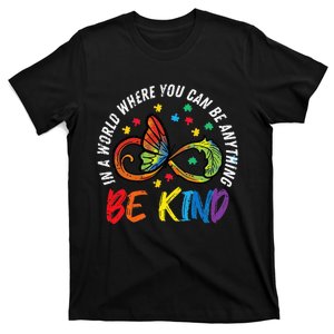 Be Kind Autism Infinity Butterfly Awareness T-Shirt