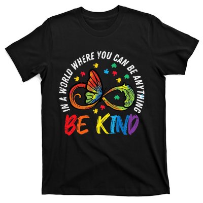 Be Kind Autism Infinity Butterfly Awareness T-Shirt