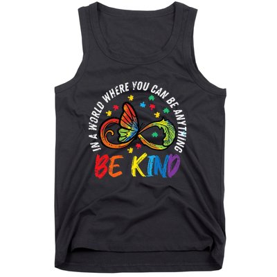 Be Kind Autism Infinity Butterfly Awareness Tank Top