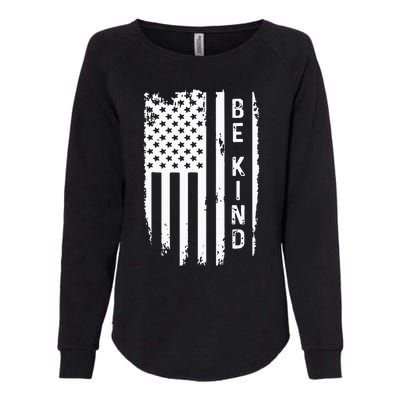 Be Kind American Flag Anti Bullying Unity Day Orange Womens California Wash Sweatshirt