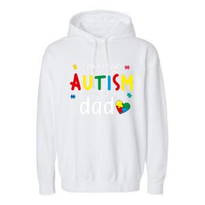 Be Kind Autism Awareness Gift Proud Autism Dad #Autismawareness Gift Garment-Dyed Fleece Hoodie