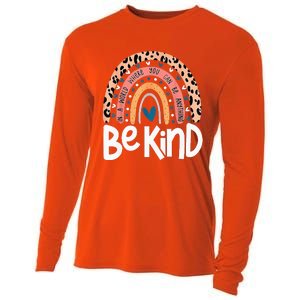 Be Kind Anti Bullying Orange Unity Day Leopard Raibow Cooling Performance Long Sleeve Crew