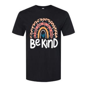 Be Kind Anti Bullying Orange Unity Day Leopard Raibow Softstyle CVC T-Shirt