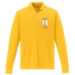 Bunny Kisses And Easter Wishes Performance Long Sleeve Polo