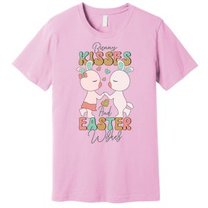 Bunny Kisses And Easter Wishes Premium T-Shirt